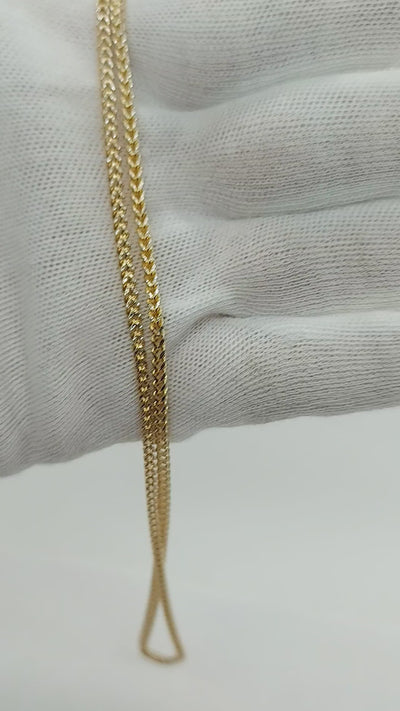 10k Gold Franco chain Diamond cut