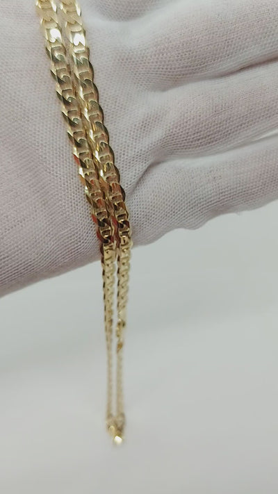 10k Solid Gold Mariner Chain ~6mm