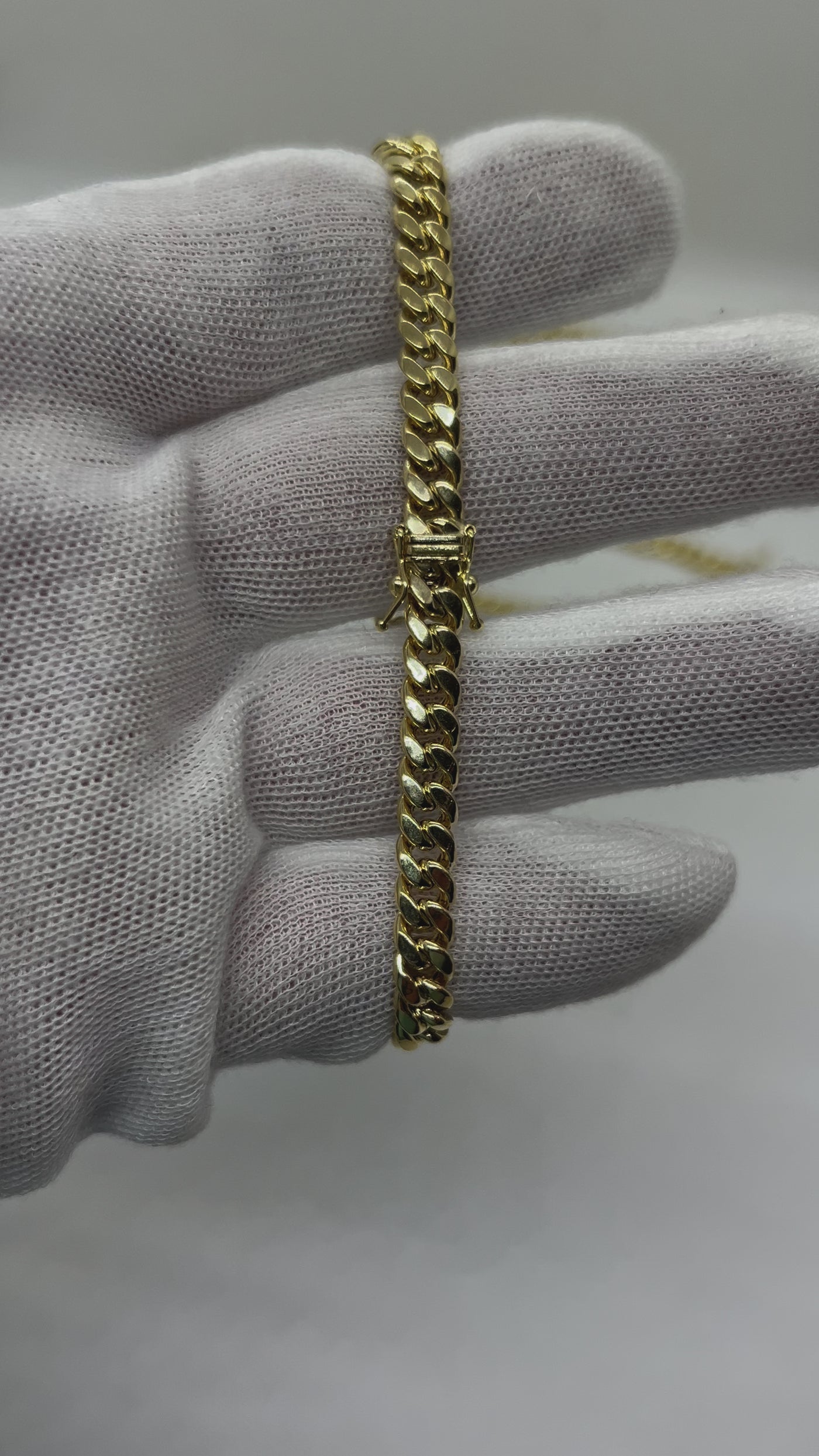 10k Gold Hollow Cuban Bracelet 6.3mm wide