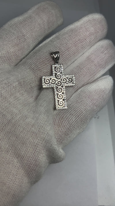 10k White gold with fancy design