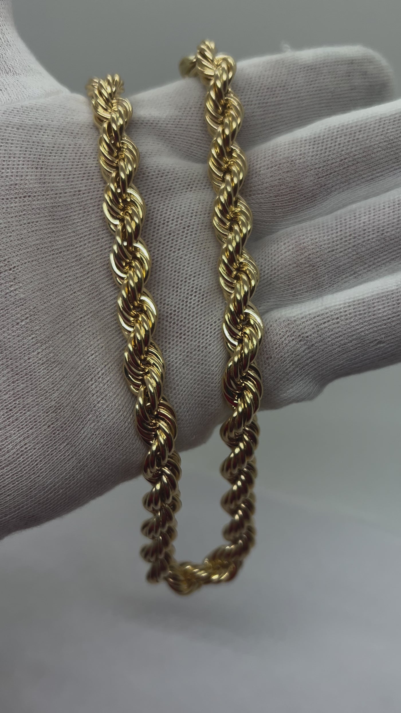 10k gold Rope chain 10mm