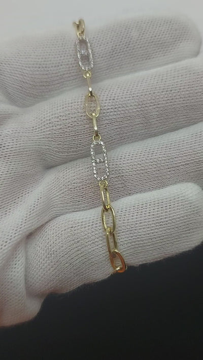 Gold women's bracelet