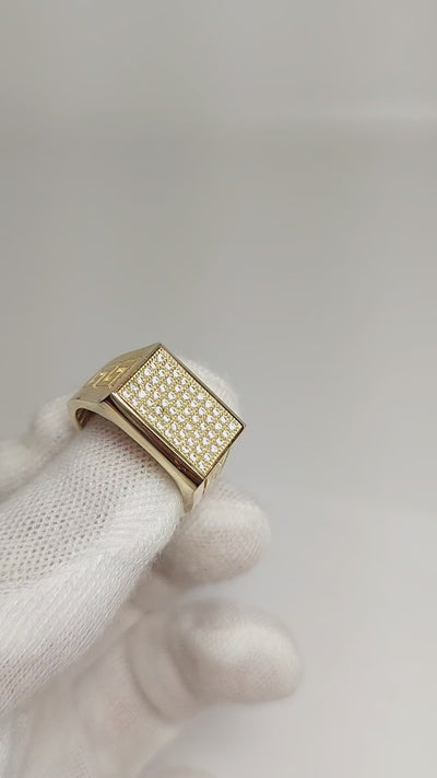 10k Gold Ring with CZ stones