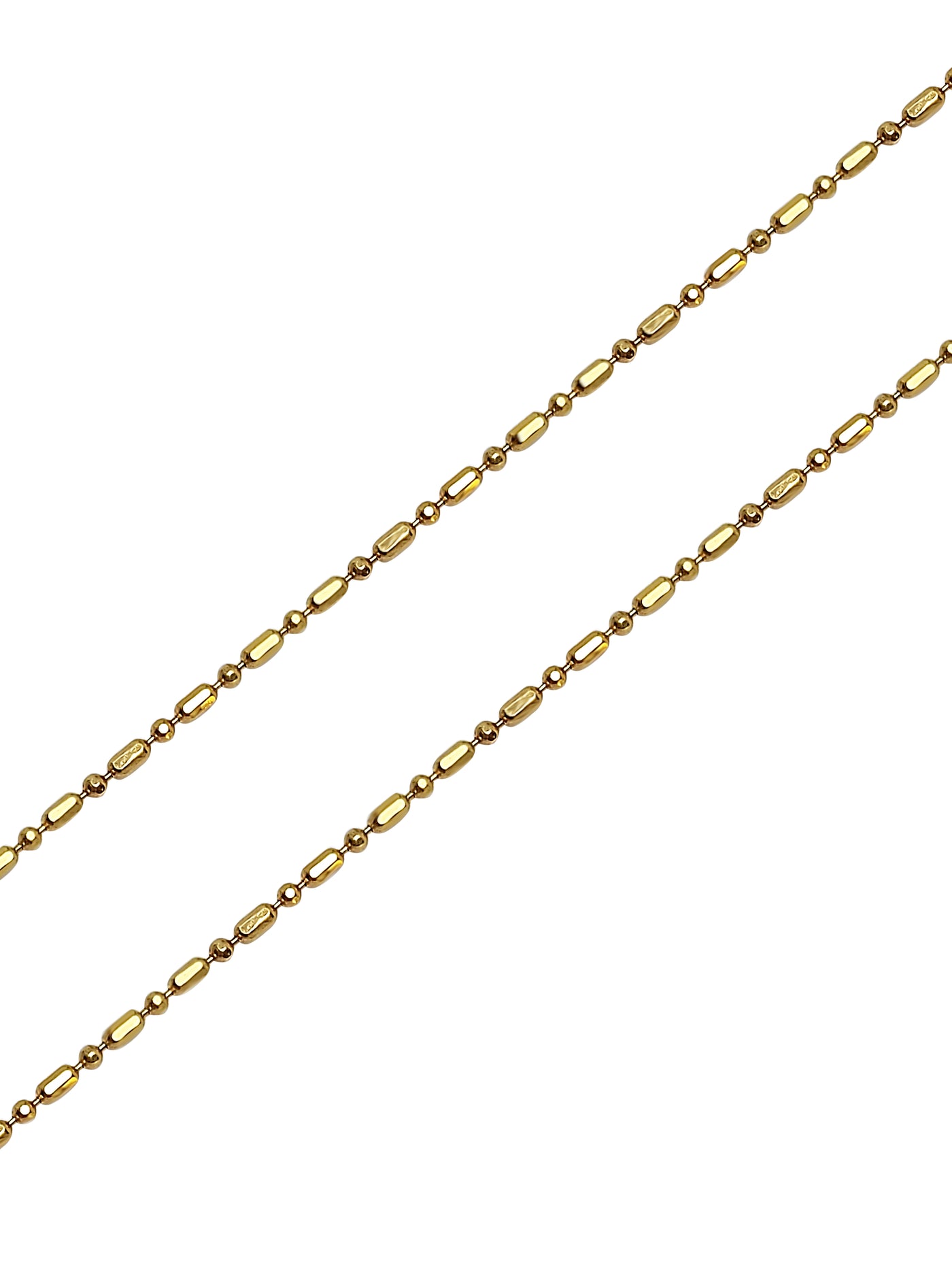 Gold Bamboo Chain Necklace for Women