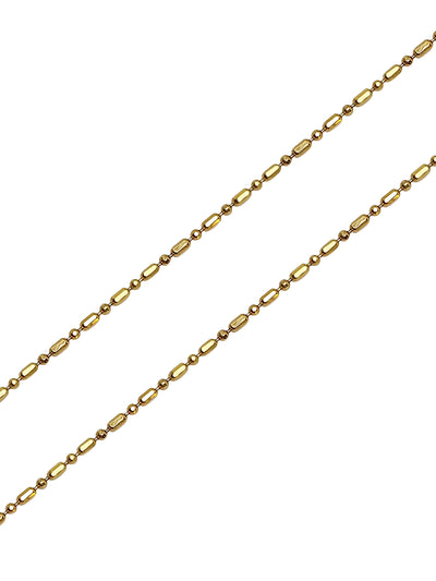 Gold Bamboo Chain Necklace for Women