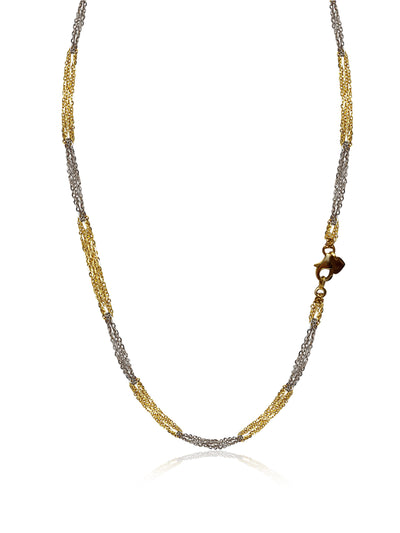 10k Rolo Gold Chain 2 tone, 4.5 Gram, 16 inch