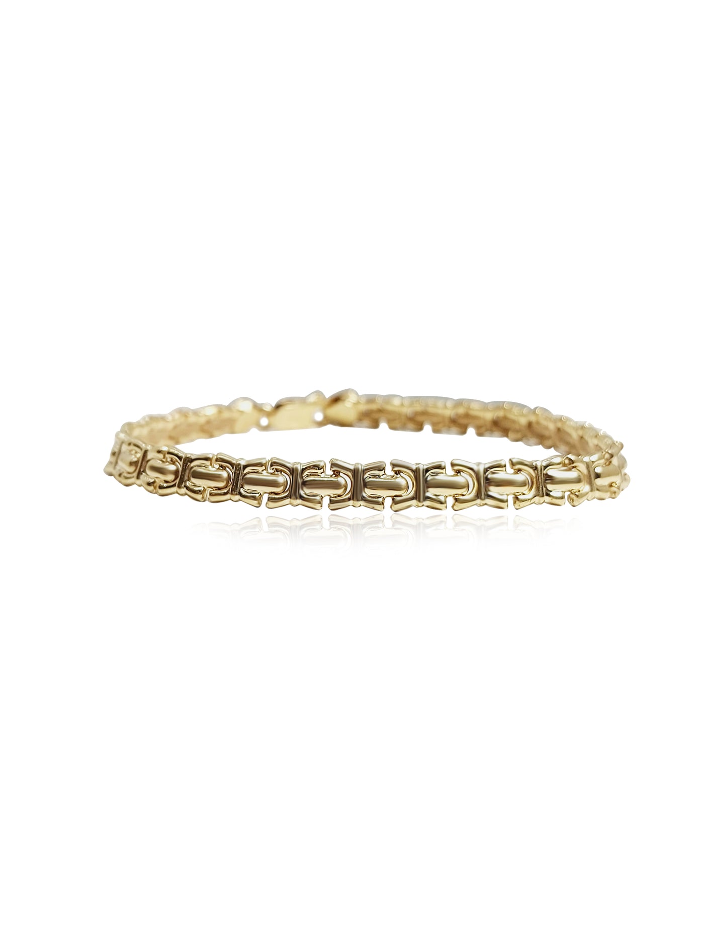 10k Gold Bracelet, 5.3mm width, 6.2 gram