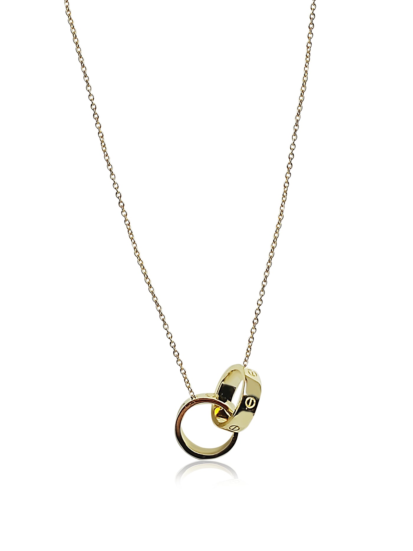 Gold Necklace for women with small rings