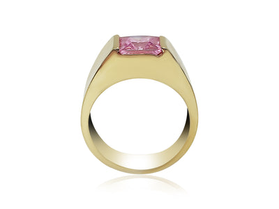 10k Gold Engagement and Birthstone Ring