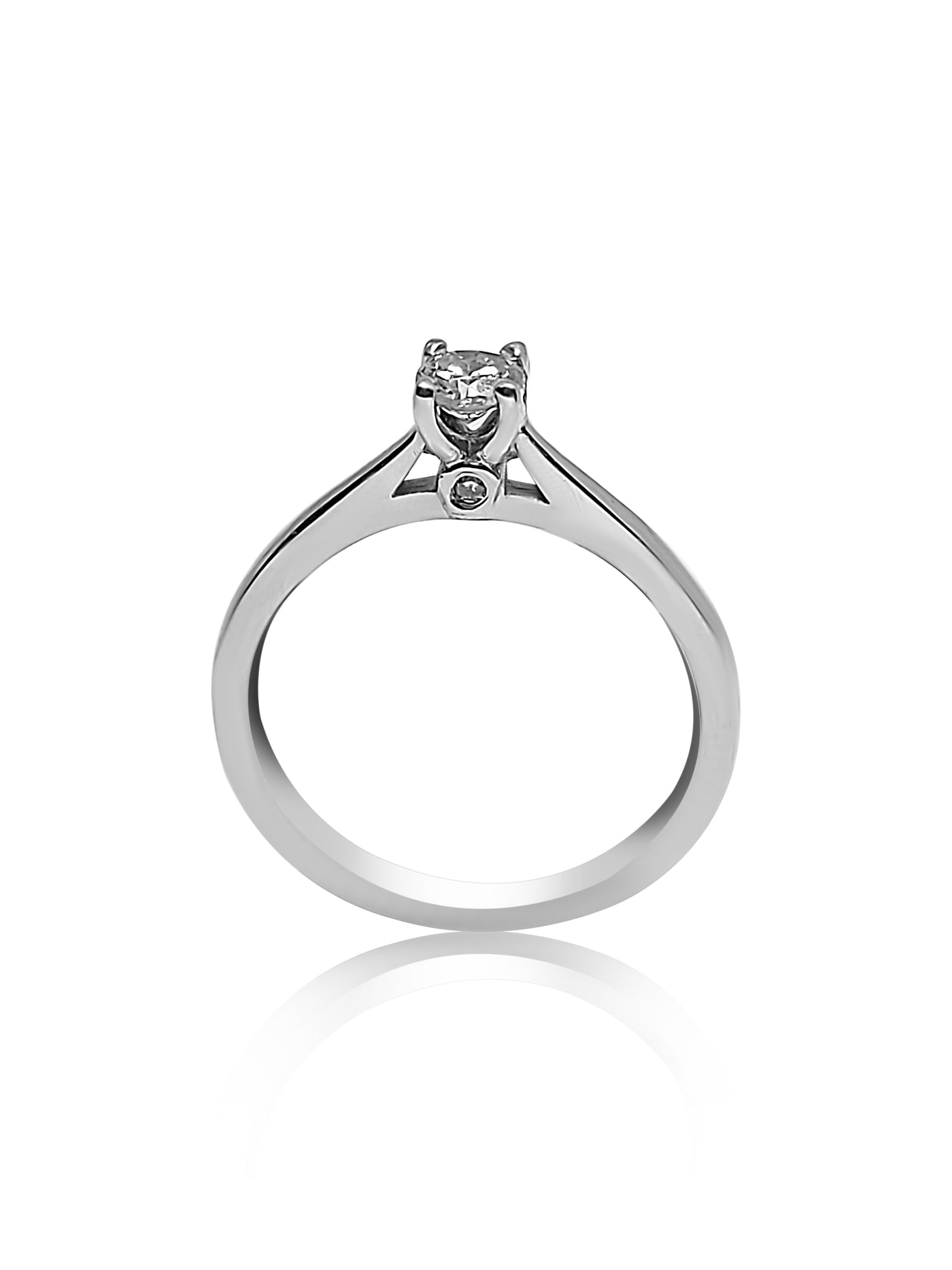 White Gold Solitaire Engagement Ring