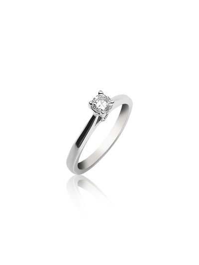 White Gold Solitaire Engagement Ring