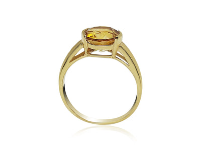 Gold Ring with Citrine stone