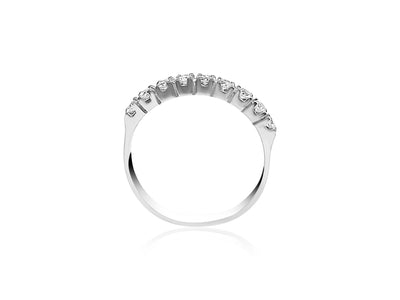 Half Eternity Wedding Ring with nine diamonds