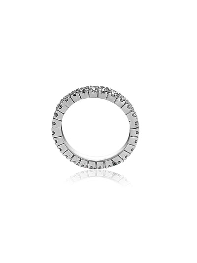 Full Eternity Wedding Ring with 27 Round cut Brilliant Diamonds