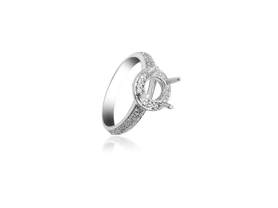 Customizable Halo Engagement Ring