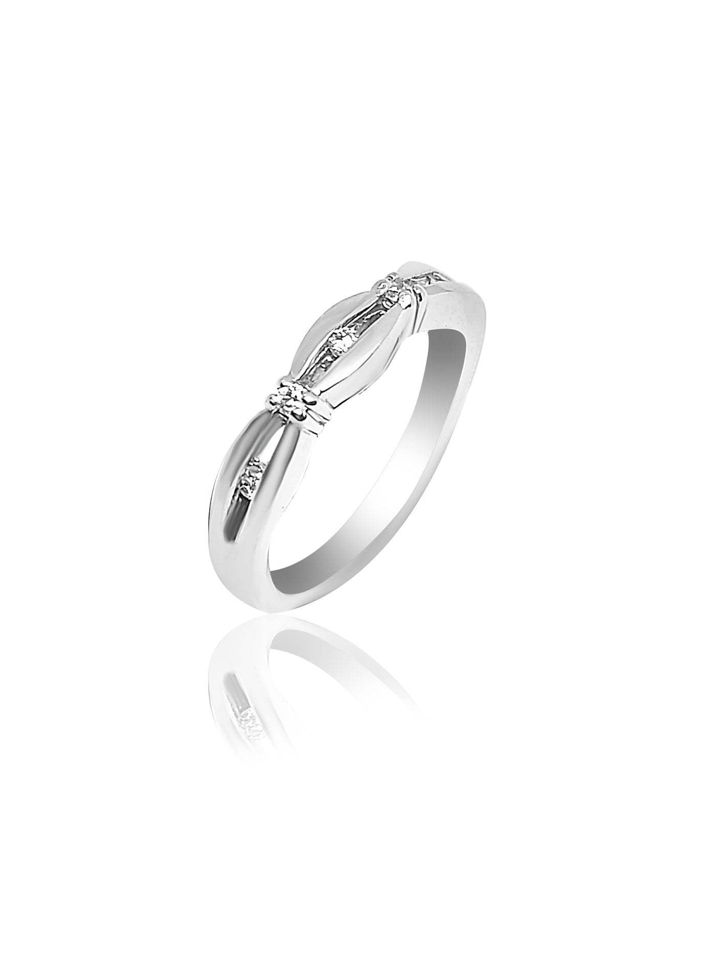 Unique Wedding Ring with 0.05ct Diamonds