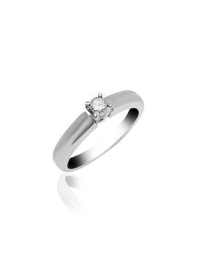 Solitaire Engagement Ring with 0.10ct diamond