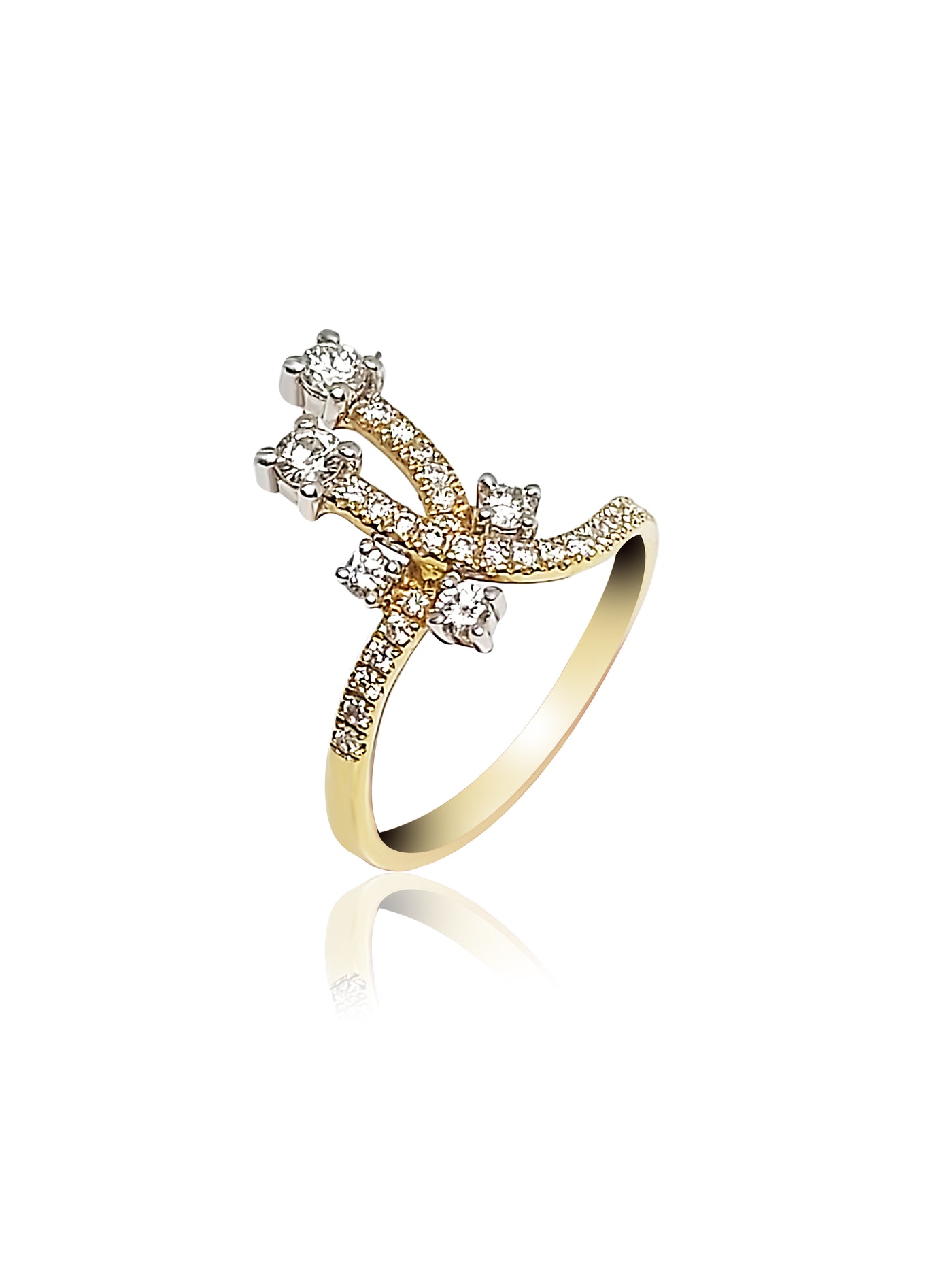 Fancy Ring with 0.50ct Round cut Diamonds