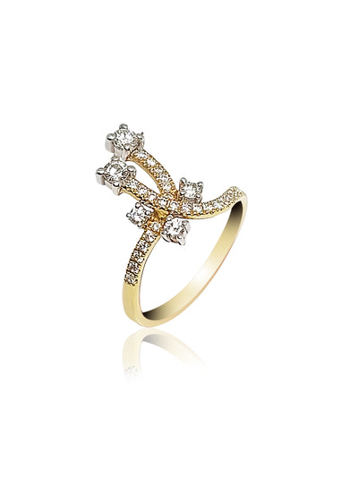 Fancy Ring with 0.50ct Round cut Diamonds