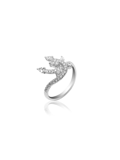 Fancy Ring with 0.55ct Round cut Diamonds