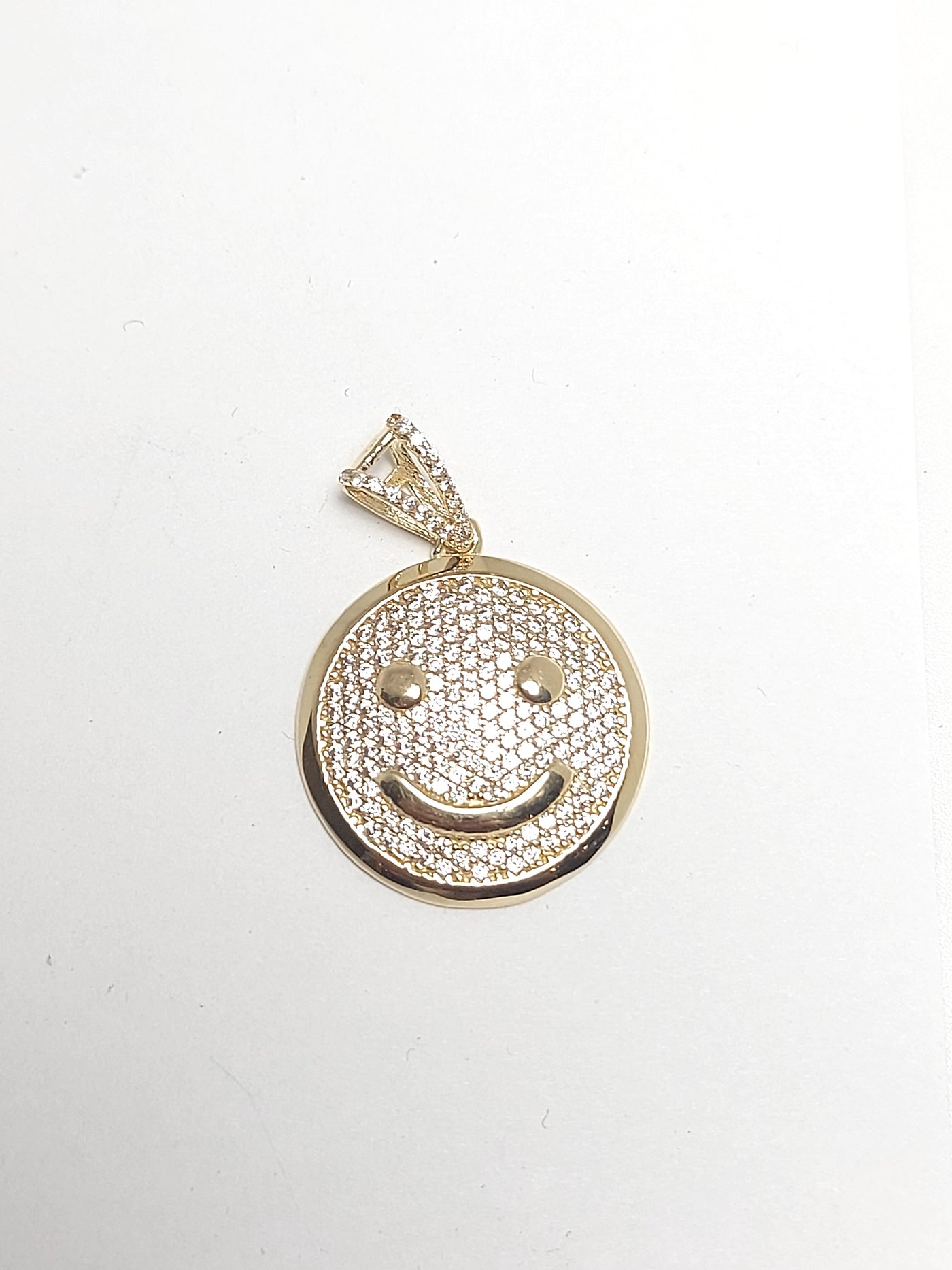 10k Solid Gold Happy face Pendant