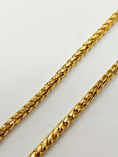 Solid gold tight Franco chain