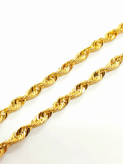 Gold unisex rope chain