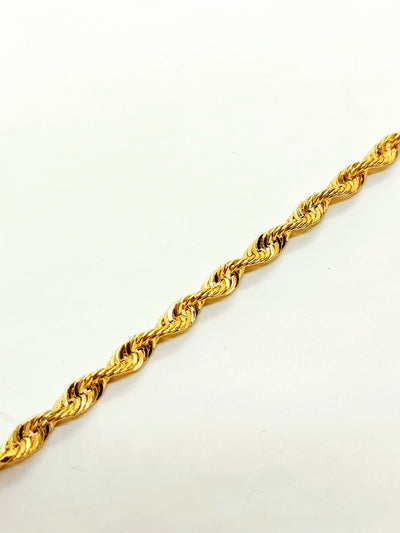 Gold unisex rope chain