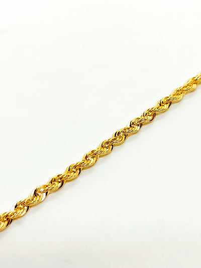 Gold unisex rope chain