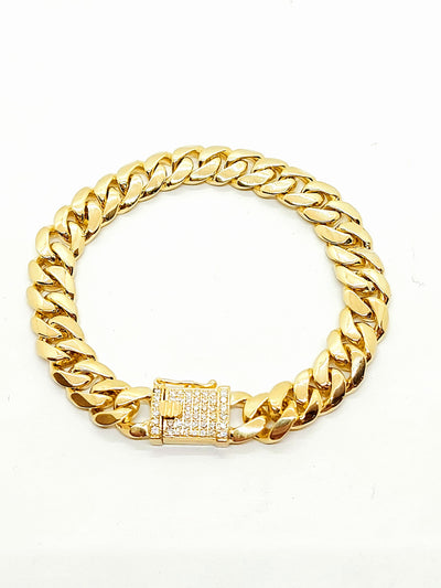 Handmade 10k Solid Gold Miami Cuban Bracelet