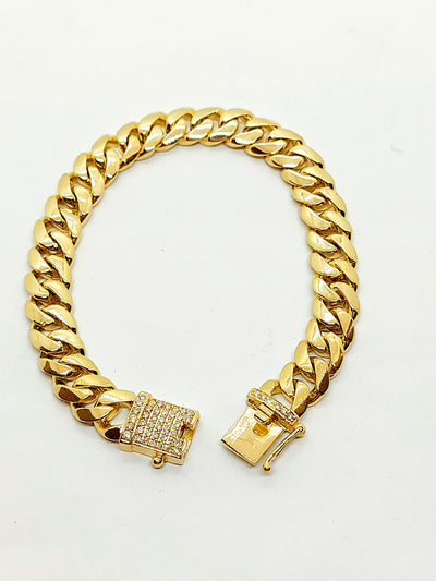 Handmade 10k Solid Gold Miami Cuban Bracelet