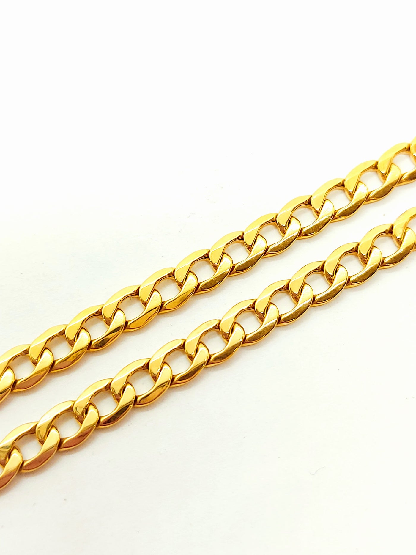 Gold Curb link Chain Necklace