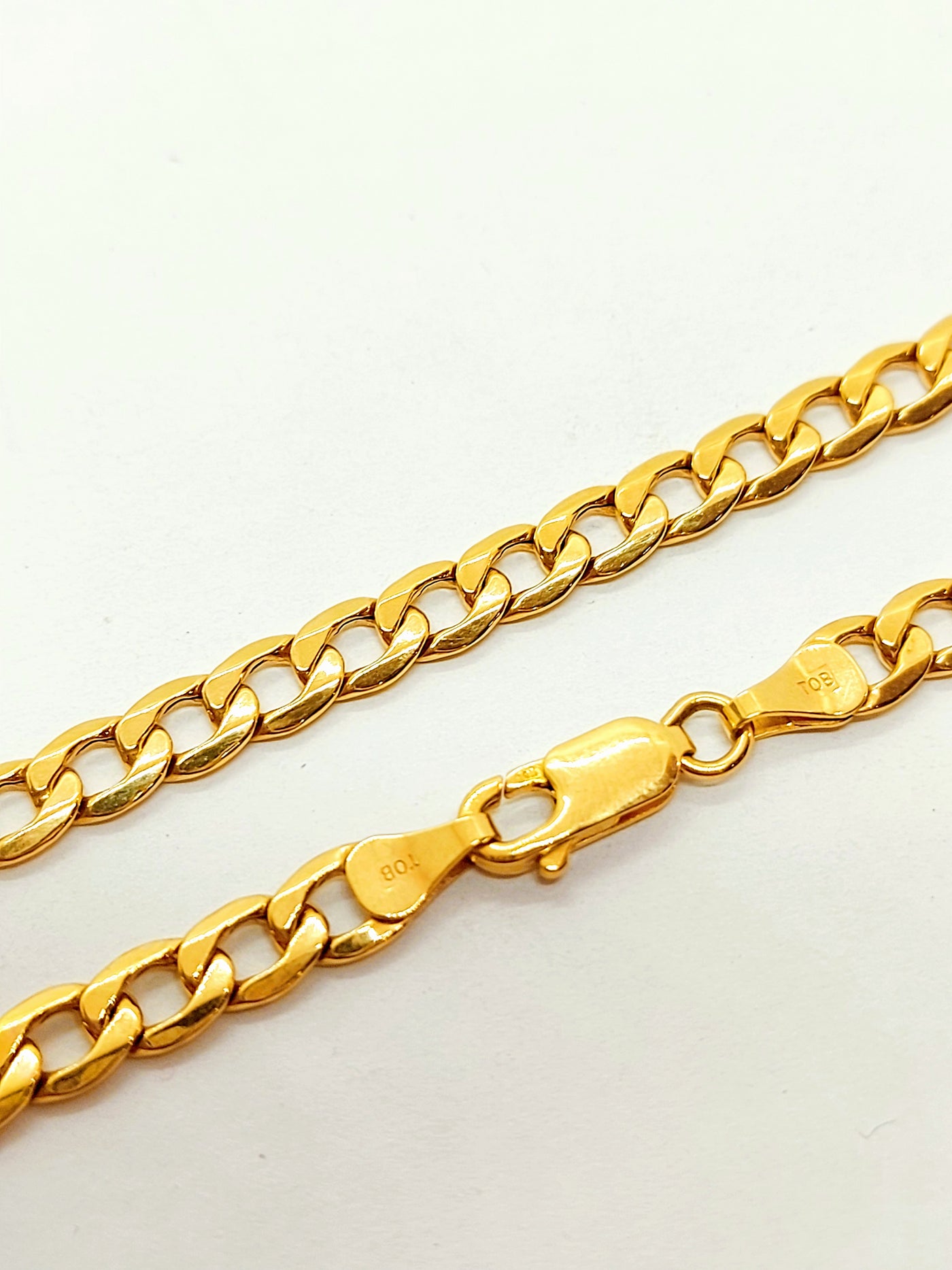 Gold Curb link Chain Necklace