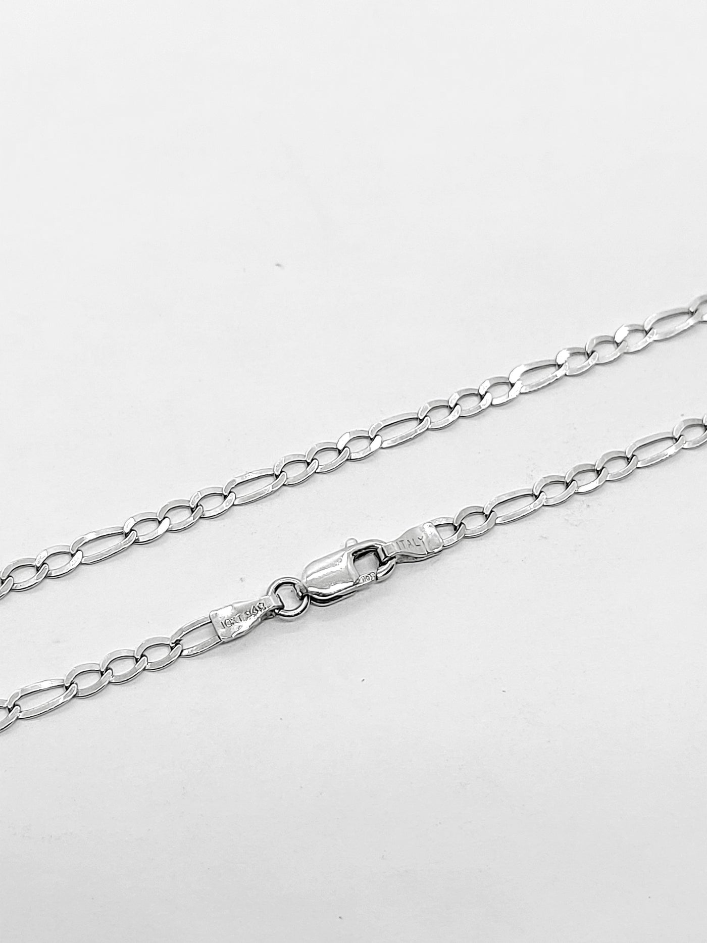 Figaro Chain/Necklace White Gold for women