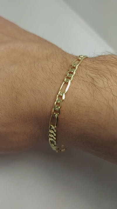 Gold Figaro bracelet