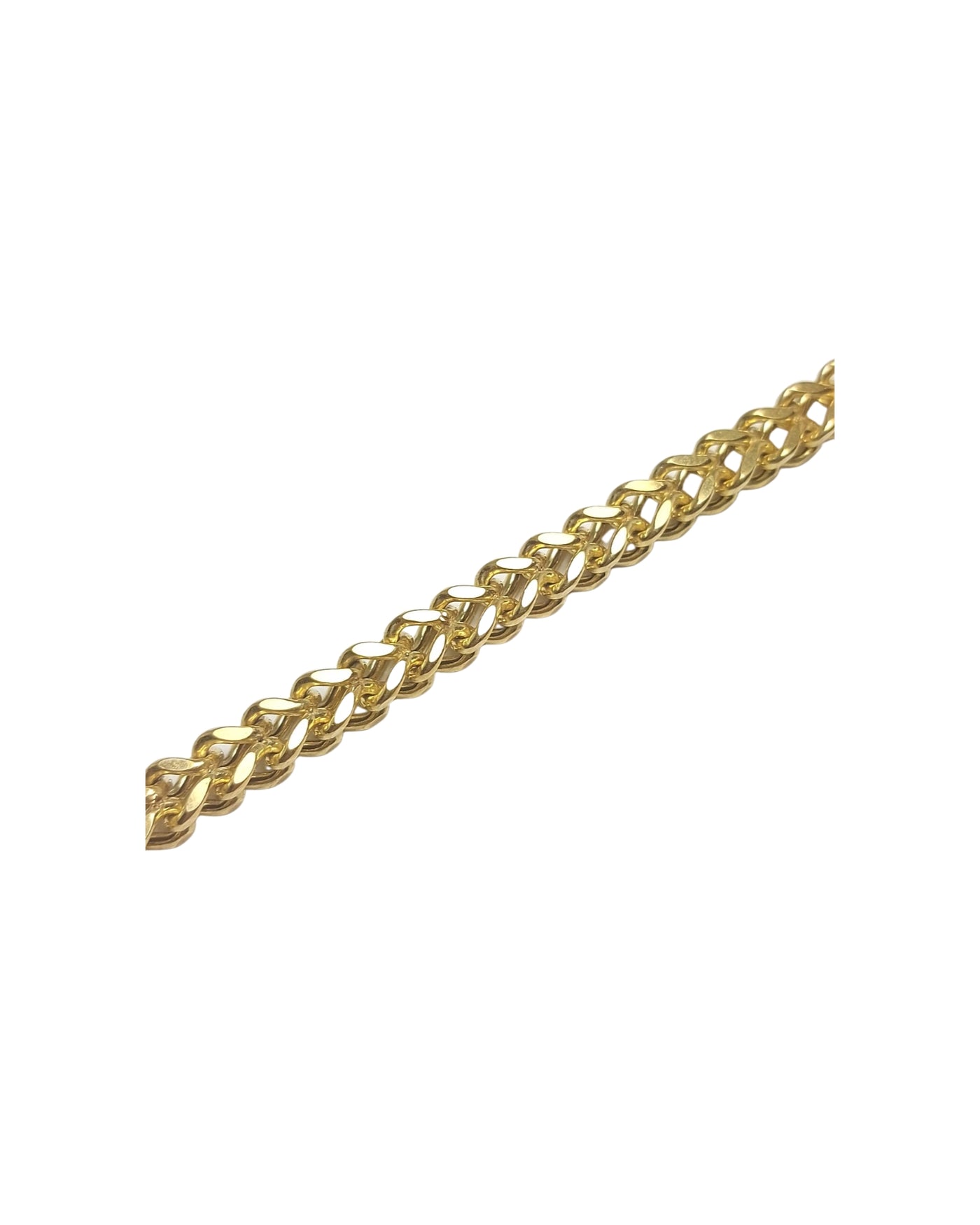 Men's Franco gold bracelet with diamond cut