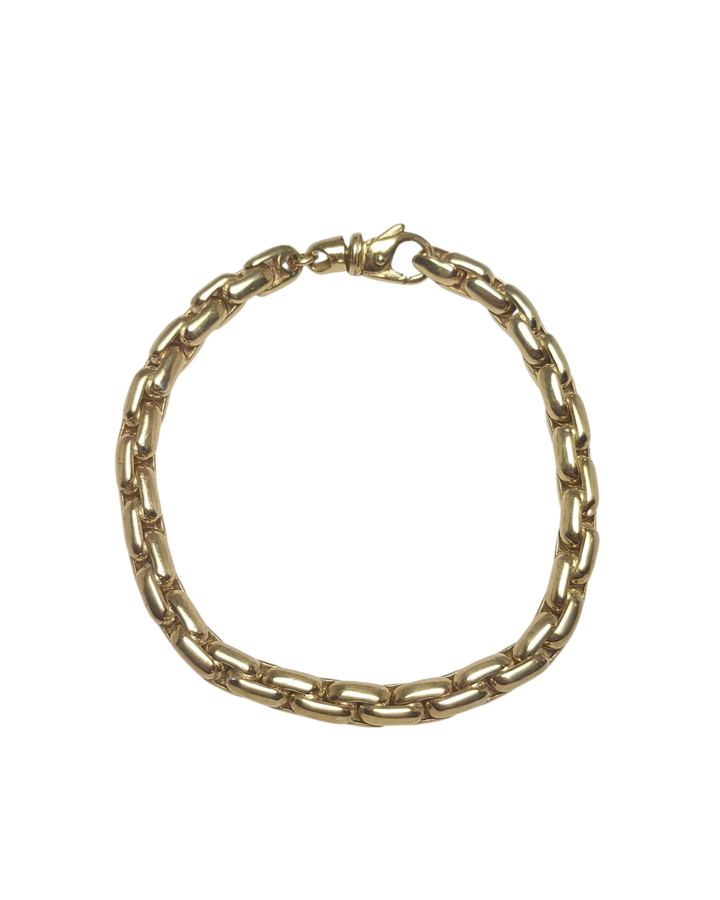 Unisex solid gold bracelet