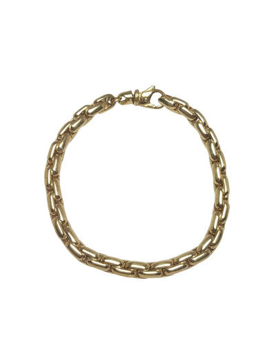 Unisex solid gold bracelet