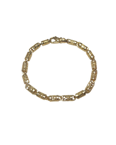 Men's gold bracelet with Greek design