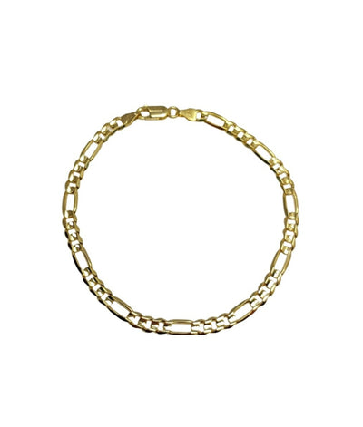 Gold Figaro bracelet for men