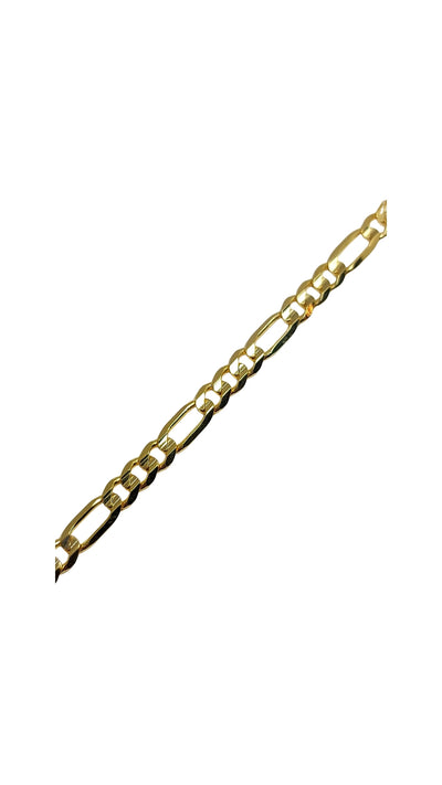 Gold Figaro bracelet for men